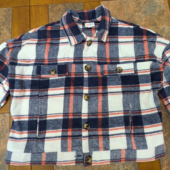 Women's LuLaRoe Flannel Berlin Jacket Great Outdoors- Size Large - Picture 1 of 4